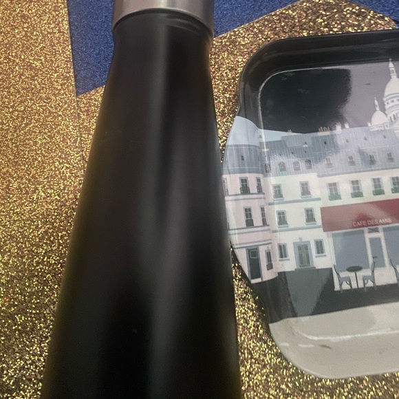 SIP BY SWELL BLK SLVR WATER Bottle WARM-COLD GUC - Picture 4 of 10